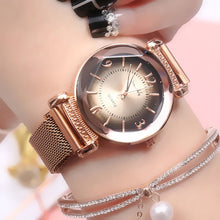 Load image into Gallery viewer, Women watch Fashion wild New watch Milan Magnet Buckle Luxury Fashion Ladies Geometric Roman Numeral Quartz movement Watch