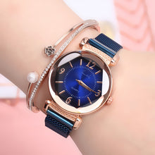 Load image into Gallery viewer, Women watch Fashion wild New watch Milan Magnet Buckle Luxury Fashion Ladies Geometric Roman Numeral Quartz movement Watch